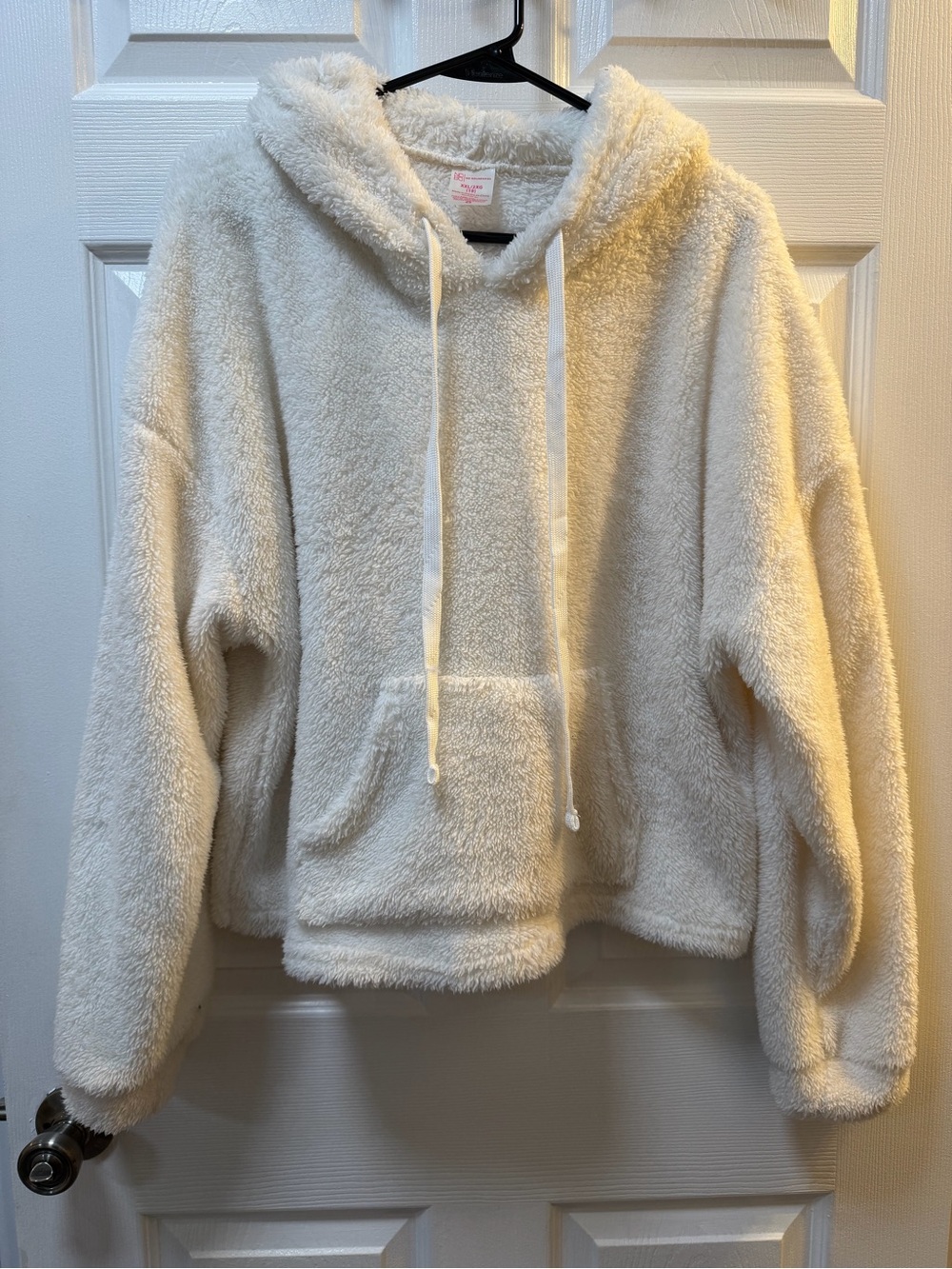 No Boundaries Cream Plush Hooded Pullover